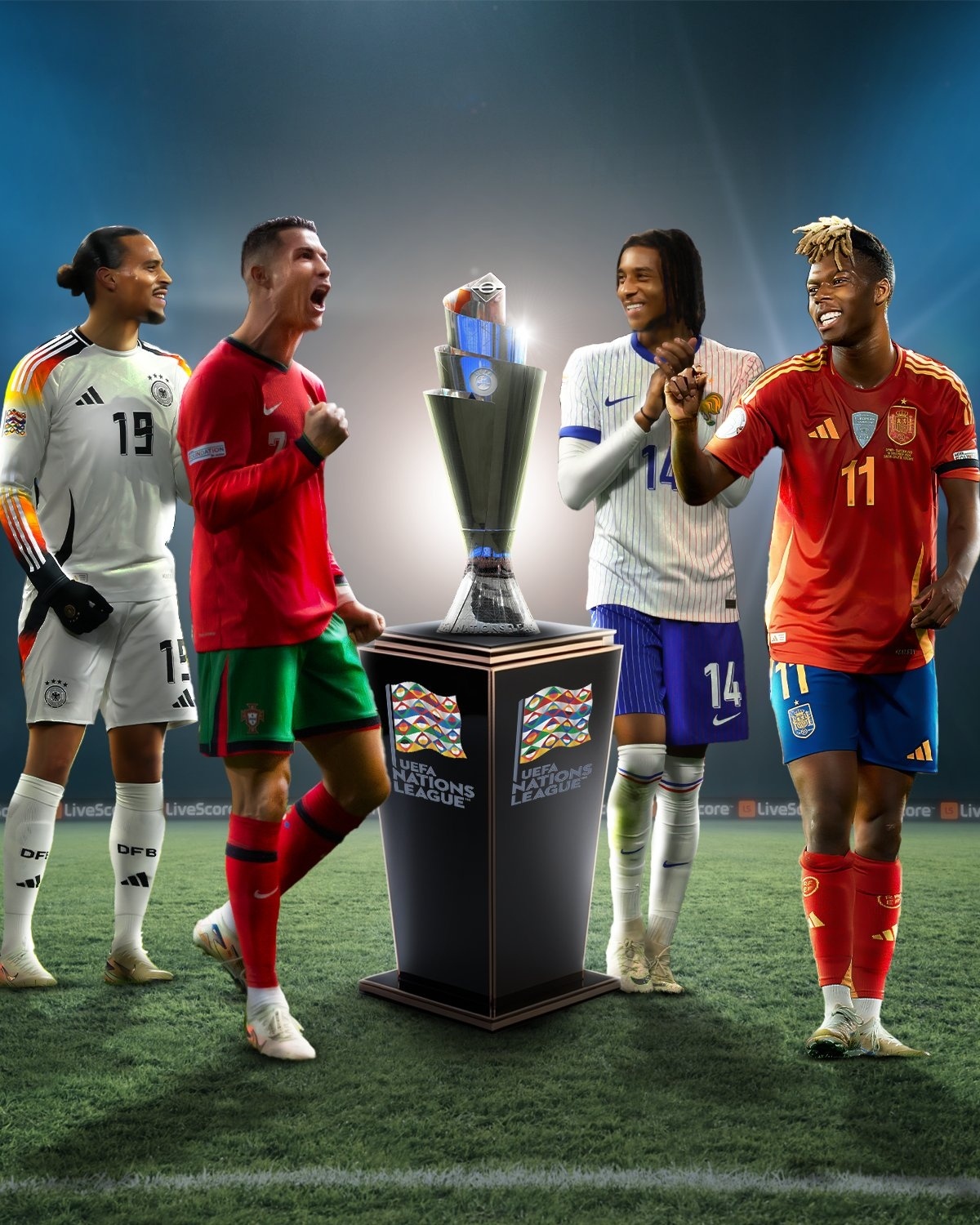 欧国联赛球员风采各异，绝技频频上演的简单介绍